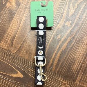 Kate Spade Black and White Polka Dot Pet Leash